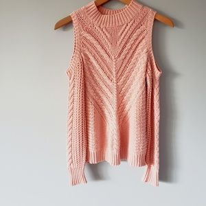Aeropostale Cold Shoulder Chunky Knit Sweater